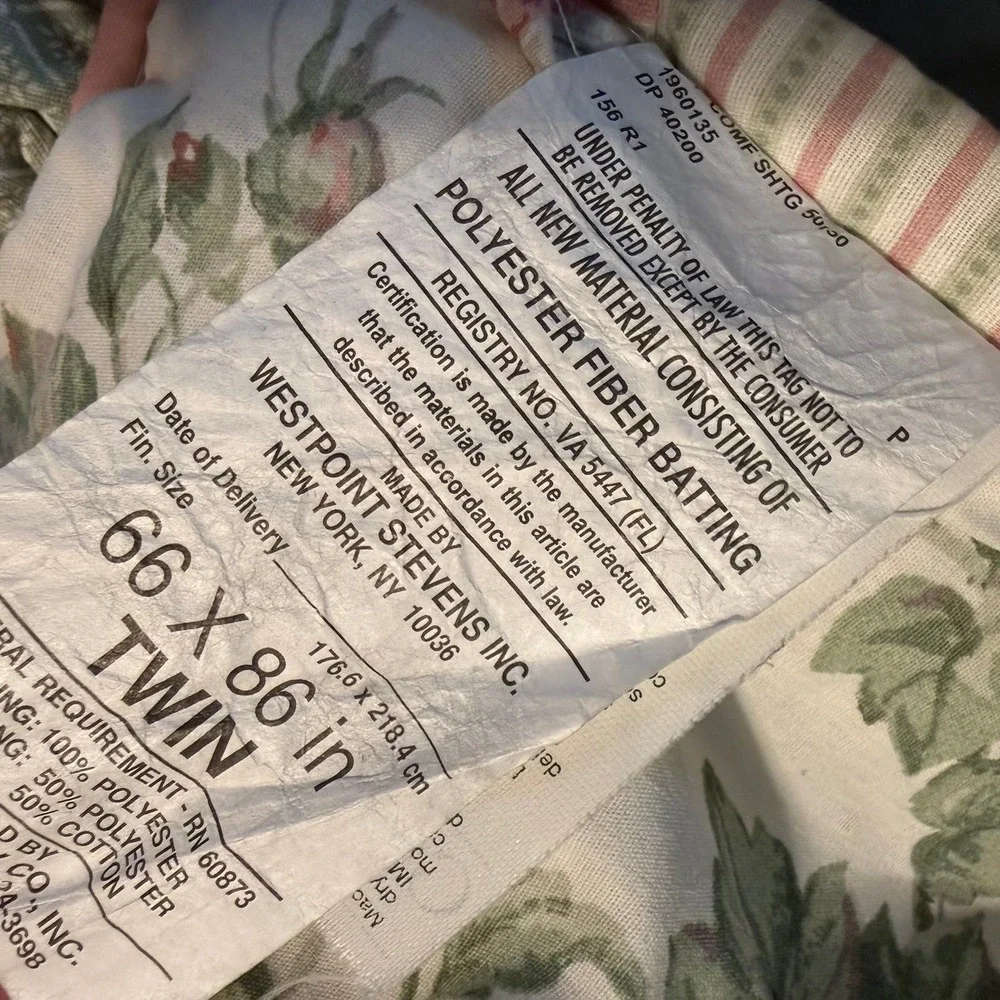 Glynda Turley Cottagecore Floral Ruffle Shabby Chic Ivy Rose bedspread comforter